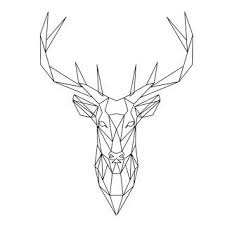 16 Origamis D Animaux A Imprimer Animaux Geometrique Cerf Geometrique Cerf Dessin