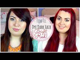 All these hair colors may require different tricks to bleach a shade or two. How To Dye Dark Brown Hair Bright Red Without Bleaching Youtube