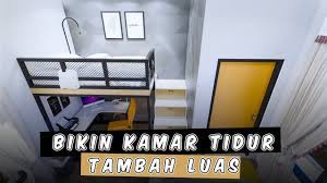 Lihat ide lainnya tentang kamar tidur, ide kamar tidur, desain interior. Desain Dan Dekorasi Kamar 4x4 Meter Dengan Konsep Mezzanine Atau Ranjang Susun Youtube