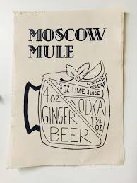 Moscow Mule Recipe Canvas Print Moscow Mule Recipe Moscow Mule Drink Recipes Mule Recipe