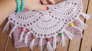 Midye Portfoy Canta Crochet Shell Clutch Bag Crochet Bag Pattern Crochet Shell Stitch Bobble Stitch Crochet