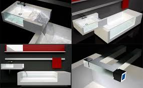 waterfall sink into bathinterior design