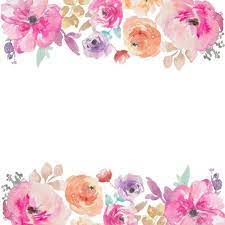 Watercolor Flowers Border Free Floral Watercolor Background Free Watercolor Flowers Flower Border Png