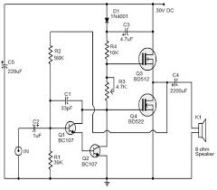 The circuit uses 16x irfp250 to gain 5200w rms power output at 2 ohms load. 10 Watts Mosfet Audio Amplifier Amplifier Circuit Design