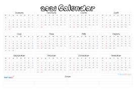 Printable 2021 Calendar By Year 21ytw130 In 2020 Calendar Printables Annual Calendar Printable Calendar
