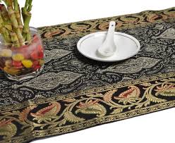Handmade Brocade Home Decorative Table Decor Table Runner Black Color 60 X 16 Inch By House Handmade Table Runner Coffee Table Cover Home Decor Christmas Gifts
