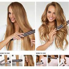 2 In 1 Hair Styler Hair Straightening Iron Curl Hair With Straightener Curls With Straightener