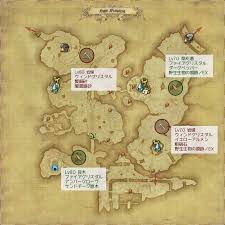 Ff14 漆黒エリアの通常採集場マップ 夢でもff14
