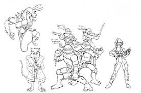 Raphael attacks with a dagger and a foot. Ninja Turtles Free Printable Coloring Pages For Kids
