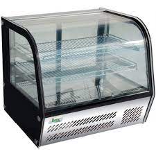 Struttura interna ed esterna in acciaio inox e vetrorefrigerazione ventilatagruppo refrigerante incorporato nella parte superiore dell'espositorecentralina digitaleevaporazione automatica dell'acqua di condensasbrinamento a compressore spentoporte. Espositore Refrigerato Da Banco L160 Macchine Del Gusto
