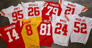 Shop number nine 9 sports college font sticker created by thestationeryshop. Chiefs 2016 Draft Picks Get Their Jersey Numbers