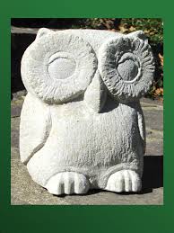 Skulptur Eule Sandstein Steinbildhauer Statuen Steinfiguren