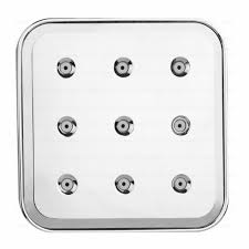 Minimalist style inspired by quintessential european de. Silver Bathroom Fixtures Abs Mist Square Overhead Shower For Shower Bath Rs 388 Piece Id 21297876688