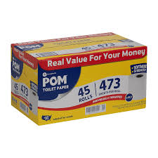 Toilet paper at sams club. Amazon Com Pom Bath Tissue 2 Ply White 473 Sheets Roll 45 Rolls Carton 23 5 X 13 5 X 12 5 Inches Health Household