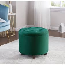 Maybe you would like to learn more about one of these? Donovan Round Tufted Velvet Storage Ottoman Foot Rest Stool Seat With Removable Lid Walmart Com Walmart Com