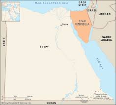 Government of egypt (suez canal authority). Sinai Peninsula Definition Map History Facts Britannica