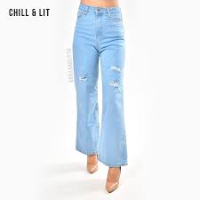 The fits you need, the styles you want, all made from responsibly sourced cotton. Jean Taille Haute Dechire Large Jeans Femme Chill Lit Tunisie
