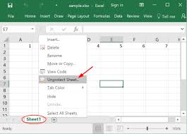 How To Unprotect Excel Sheet With Without Password