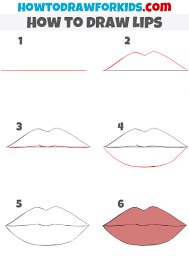 If you see any errors, you can correct them now. How To Draw Lips Step By Step For Beginners