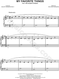 9 songs from the rodgers and hammerstein classic with recorded accompaniments, including: John Coltrane My Favorite Things Piano Sheet Music Best Music Sheet