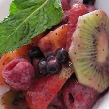 Fresh Fruit With Poppy Seed Dressing Fresh Fruit Recipes Fruit Dishes