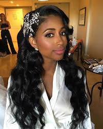 Bridal Pretty And Loving The Headpiece Munabeauty Repost Jetaimecheree Bridal B Black Brides Hairstyles Black Wedding Hairstyles Black Women Hairstyles