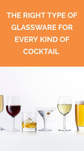 The Right Type Of Glassware For Every Kind Of Cocktail Cocktail Glassware Types Of Glassware Glassware