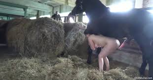 Hot busty female enjoys massive horse penis in naughty intimate game