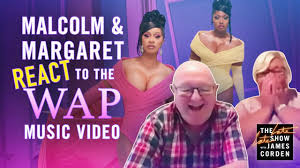 James Corden S Parents Watch The Wap Video Youtube