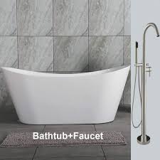 Check spelling or type a new query. Bta1516 C Woodbridge 59 Acrylic Freestanding Bathtub Contemporary Soaking Tub With Chrome Overflow And Drain White Freestanding Bathtubs Kitchen Bath Fixtures Ekoios Vn
