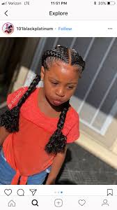 African American Easy Children S Braids Black Hairstyles 2 Braids For Kids African Braids Hairstyles Girls Hairstyles Braids African Hairstyles