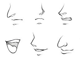 I tend to draw better without guide lines. Kanji De Manga Vol 3 Cover Image Nose Drawing Anime Nose Anime Mouths