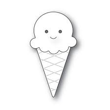 Black And White Ice Cream Cone Real Simon Says Stamp Large Holiday Shapes Wafer Dies S147 Ice Cream Cone Images Ice Cream Tattoo Ice Cream Painting