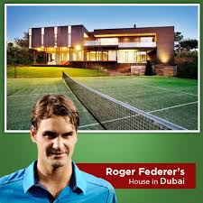 Feel free to drop a like!home of tennis Roger Federer Villa Dubai