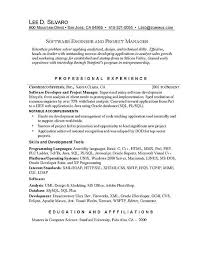 Software Manager Project Manager Resume Good Resume Examples Resume Examples