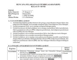 Karena rpp metode daring (dalam jaringan) merupakan perangkat pembelajaran yang bisa dikatakan baru, berikut akan kami bagikan contoh rpp daring kelas 4 sd semester 1. Rpp 1 Lembar Mtk Kelas 4 Sd Mi Antapedia Com