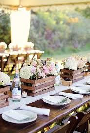 20 Great Ideas To Use Wooden Crates At Rustic Weddings Rustic Wedding Centerpieces Outdoor Wedding Reception Outdoor Dinner