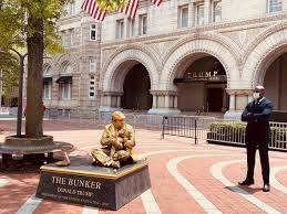 Golden Statues Memorializing Donald Trump S Most Divisive Moments Have Popped Up Around Washington D C I spoke to nina, a living statue in london.