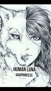 Human Luna Wattys2016 Covers Wolf Face Drawing Wolf Drawing Art