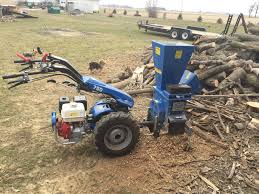 Bcs Tractor With Wood Chipper Wood Chipper Farm Projects Farm Equipment