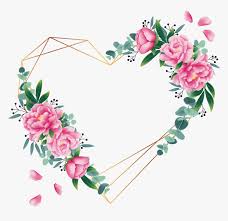 Foto stock, immagini e grafica di fiori. Ftestickers Stickers Heart Love Geometric Aesthetic Sfondo Cornice Con Fiori Hd Png Download Transparent Png Image Pngitem