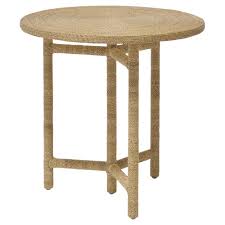 Palecek Monarch Coastal Wrapped Rope Seagrass Round End Table Side Table Living Room Side Table Table Furniture
