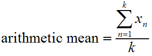 Arithmetic Mean Free Math Help