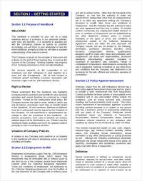Employee Handbook Templates Detailed Guide On Employee Handbook 40 Free Templates Templ Employee Handbook Template Employee Handbook Templates Free Design