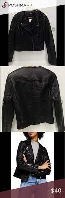 Womens Top Shop Faux Leather Jacket Size 6 Nwt Faux Leather Jackets Leather Jacket Topshop Jacket