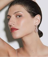 Pendientes Sonia Plata de Ley 925 Chapado Platino circonitas cúbi