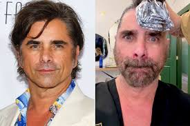 John Stamos unveils bold blonde highlights