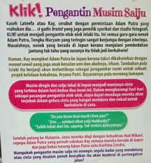 Просмотров 47 тыс.3 года назад. Novel Klik Pengantin Musim Salju Karya Suri Ryana Shopee Malaysia