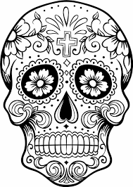 Sugar Skull Skull Coloring Pages Free Coloring Pages Coloring Pages
