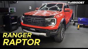 On the dyno with the new Ford Ranger Raptor V6 twin turbo (2WD, 4WD & hub)  | fullBOOST - YouTube